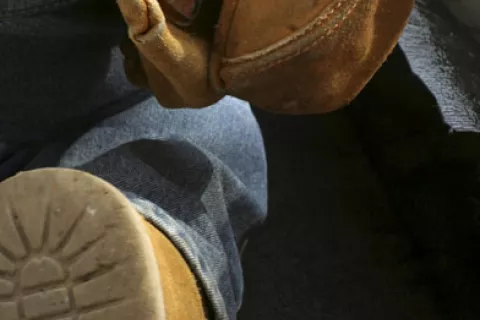 Proper footwear roofer