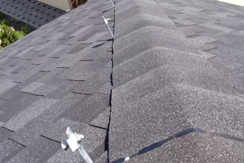 Conductor support for a shingle roof