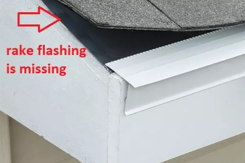 Flashing missing