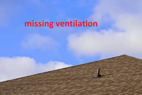 Missing ventilation increases moisture