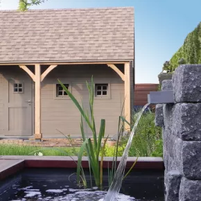 Cambridge on a gardenhouse