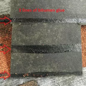 Lamination and gluing system of tested product 1