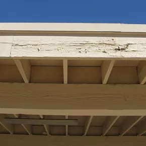 Rotted/damaged fascia board