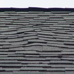 Sagging roof shingles